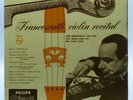 Philips N 02101 L Francescatti violin recital Tartini Paganini Kreisler etc