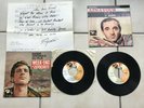 2 vinyles 45 tours - Charles AZNAVOUR + LETTRE - ETAT IMPECCABLE