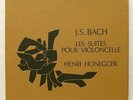 HENRI HONEGGER - JS BACH 6 suites for cello solo VALOIS CMB 22 3xLPs box ORIG