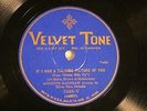 JAZZ ANNETTE HANSHAW If I Had A Talking Picture Of You VELVET TONE 2066