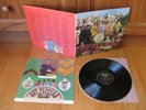 BEATLES - Sgt Peppers Lonely Hearts Cub Band - EX+ BLACK & SILVER LP + CUT-OUTS