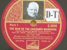 WINSTON CHURCHILL WW2 WAR OF THE UNKNOWN WARRIORS  HMV 2 Disc Set  Complete