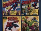 4 Marvel Vintage Peter Pan LPs: Spider-Man 8144, 8146, 8189 & The Hulk 8216
