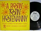 Rare Folk LP - V/A - A Rootin' Tootin' Hootenanny - Fred Neil, The Big 3 - Promo