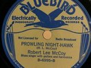 Robert Lee McCoy, NightHawk, Bluebird Buff, Black Spider Dumplin', 78 RPM