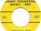JIMMY THOMPSON Jimmy's Place on JTM northern soul 45 HEAR