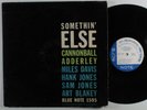 CANNONBALL ADDERLEY Somethin' Else BLUE NOTE LP mono W. 63rd