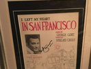 tony bennet autographed  SIGNED left my heart in san francisco poster