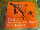 RUSS FREEMAN CHET BAKER Quartet LP PACIFIC JAZZ 1232 mono DG VG++ nice