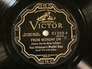 JAZZ PAUL WHITEMAN'S RHYTHM BOYS BING CROSBY From Monday On VICTOR 21302  E-