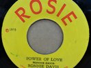 RONNIE DAVIS POWER OF LOVE / KING TUBBY'S IN FINE STILE JAMAICAN ROSIE 7