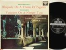 SXL 2176 WB ED1 Katchen, Rachmaninoff Paganini Rhapsody, Dohnanyi, Boult, LPO