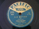 Felix Valvert et son Orchestre Vocals Stella 78RPM Felix French Pacific 2518