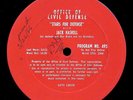 JACK HASKELL MARTHA WRIGHT STARS FOR DEFENSE RADIO SHOW TRANSCRIPTION RECORD