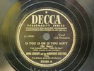 Bing Crosby Andrew Sisters Decca 10