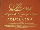 Liszt, intégrale pour piano Vol 3.France Clidat.Coffert 4LP avec livret
