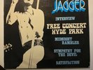 THE ROLLING STONES / MICK JAGGER INTERVIEW HYDE PARK VINYL LP