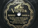 78 RPM  JAZZ  Victor 24400: Paul Whiteman: It's Only a Paper Moon