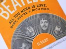 ORIGINAL THE BEATLES ALL YOU NEED IS LOVE BABY RICH MAN 7 INCH VINYL 1966 V.RARE