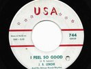 J.B. LENOIR 45RPM '65 USA I FEEL SO GOOD BLUES VOCAL M- VINYL
