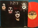 KISS S/T RARE ORIG 1977 UK RED VINYL LP KISSIN TIME SIMMONS FREHLEY PYE CAL 2006