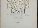 RAVEL Piano Concertos FRANCOIS/CLUYTENS SAXF 836 Stereo 1st LP