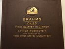 Artur Rubinstein, Pro Arte Qt – 78 rpm Victor Album M 234: Brahms Op. 25 E/V+