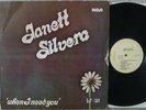 VERY RARE JANETT SILVERA WHEN I NEED YOU JAMAICA RCA PRESS ROOTS REGGAE LP EX-