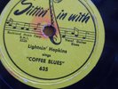 Texas Blues Lightnin' Hopkins Coffee Blues Sittin' In With 365 1950 V+