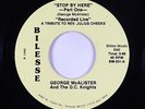 Deep Soul Gospel 45 - George McAlister & DC Knights - Stop By Here - Bilesse VG+
