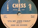 John Lee Hooker - It's My Own Fault- Chess 1562 Eddie Kirkland Rare Blues R&B 78