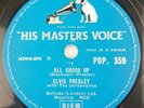 78 rpm Vinyl - ELVIS PRESLEY - ALL SHOOK UP - HMV - POP359