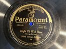 BLUES  Blind Lemon Jefferson Paramount 12510 Right of Way Blues/BlackSnake Dream