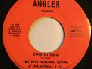 Rare Black Gospel Soul 45 THE FIVE SINGING STARS Over In Zion ANGLER HEAR IT