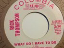 RICK THOMPSON - WHAT DO I HAVE TO DO / WE ALL MAKE MISTAKES SOMETIMES - COLUMBIA