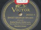 Victor 26222 Eddie South w/ Django Reinhardt Sweet Georgia Brown / Blues E