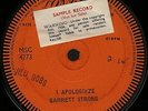 BARRETT STRONG: (Oh) I Apologize (´60 / rare orig. U.K. London 1-sided DEMO 7