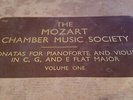 MOZART CHAMBER MUSIC SOCIETY VOLUME 1 LILI KRAUS & SIMON GOLDBERG SW8000-8006