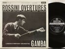 SXL 2266 WB ED1 Rossini Overtures, Gamba, London Symphony Orchestra 2E 1E