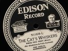 Jazz-O-Harmonists-Cat's Whiskers-Edison Diamond Disc 51168-78RPM SUPERB
