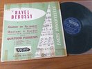 RAVEL-DEBUSSY / QUATUOR PARRENIN LP PACIFIC LDPF.48 50's Press  Ed.1
