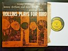 SONNY ROLLINS PLAYS FOR BIRD LP - 1956 Prestige PRLP 7095 RVG DG 1st press. NM