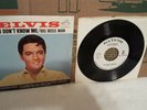 ELVIS PRESLEY YOU DON'T KNOW ME/BIG BOSS MAN WLP WHITE LABEL PROMO 45 W/ SLEEVE