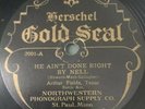 Rare Label 78 rpm HERSCHEL GOLD SEAL #2001 with Arthur Fields and Jack Kaufman.