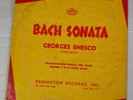 Bach Sonata No 2 B Minor GEORGES ENESCO Solo Violin Remington PL-1-149 RARE 10