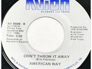 AMERICAN WAY “Don’t Throw It Away” AVION rare 1986 modern soul 45 HEAR