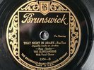 HARRY RESER'S CLEVELANDERS That Night/Ya Gotta Know How to Love BRUNSWICK 3304
