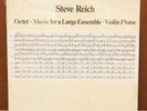 NEW Steve Reich Octet Music for a Large Ensemble Violin Phase Gatefold LP ECM