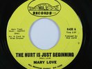 Crossover/Northern Soul 45 MARY LOVE The Hurt Is Just Beginning HILL VG++ HEAR