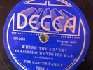 Decca 5263 The Carter Family MY HONEY LOU  78rpm Country E 1935